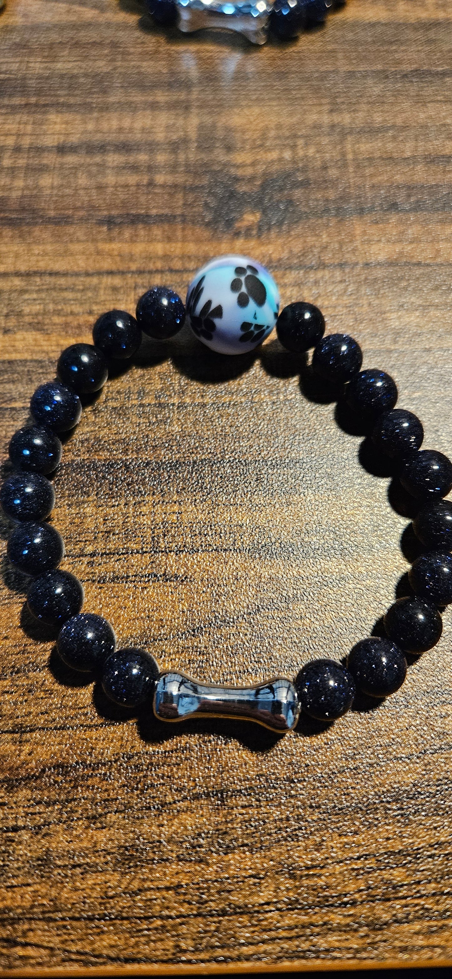 Lunar Paws Bracelet Blue Sandstone #1