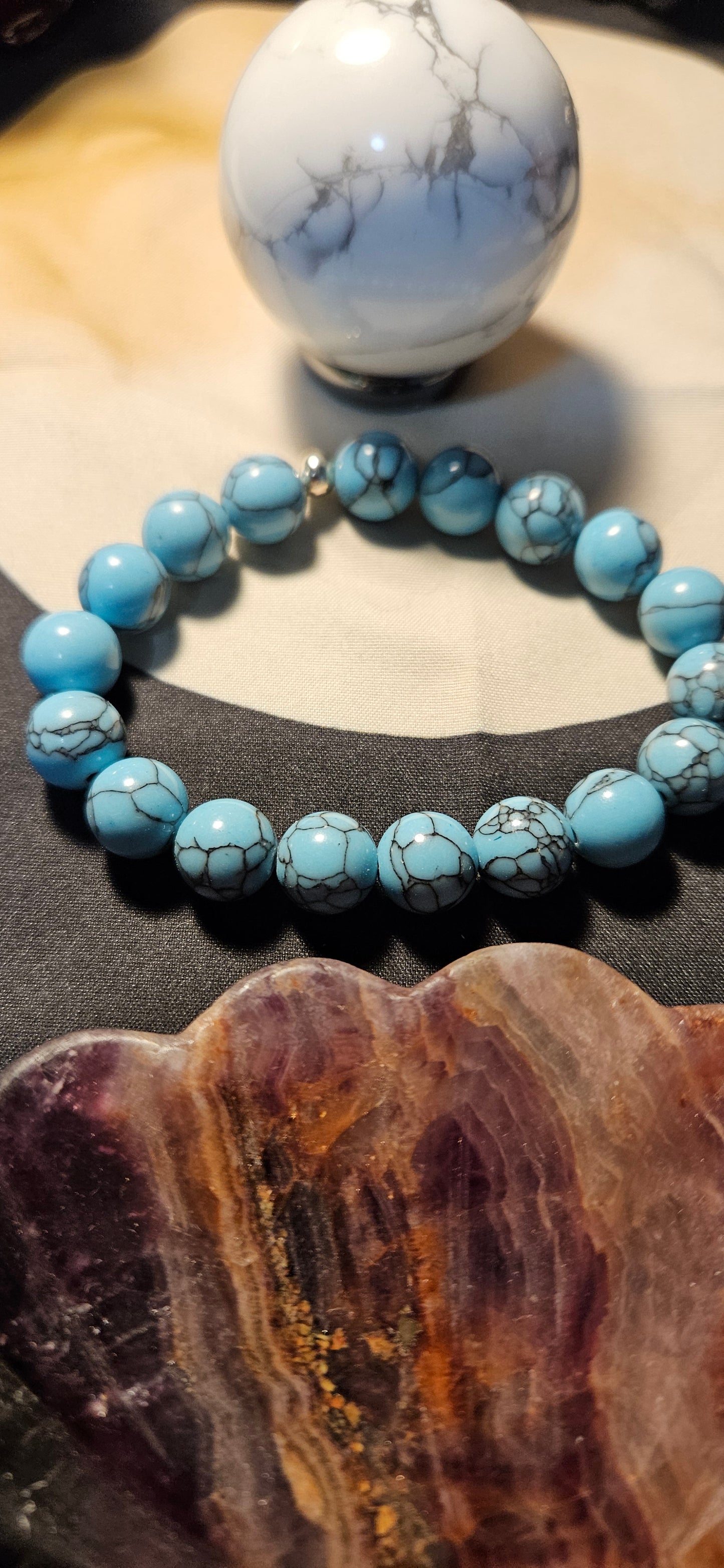 Blue Howlite Bracelet