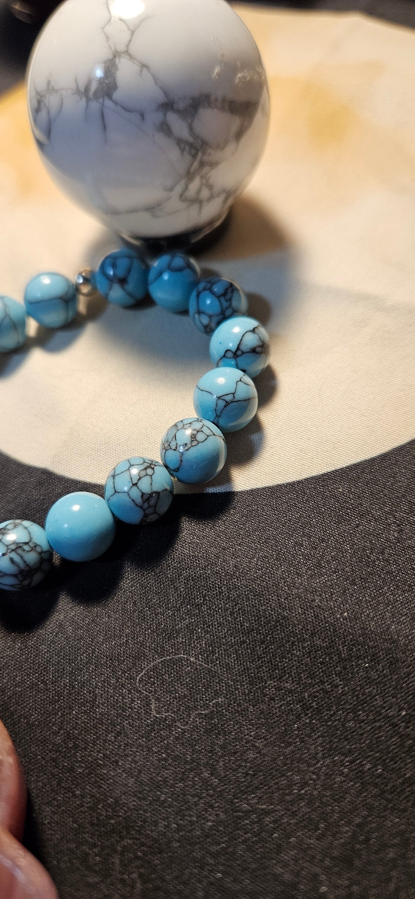 Blue Howlite Bracelet