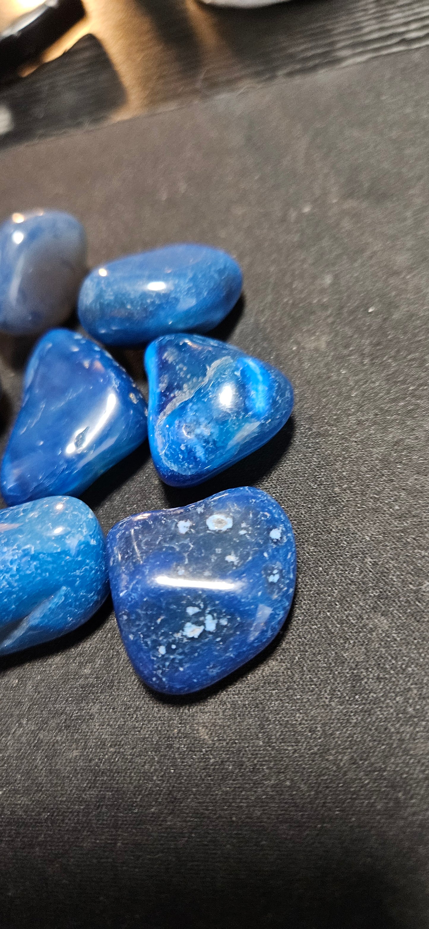 Blue Agate Tumbled Crystals