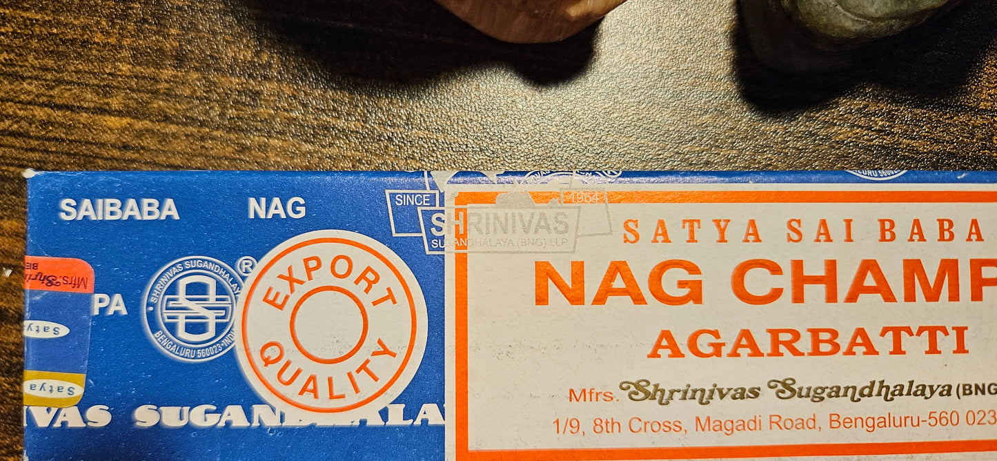 Nag Champa Incense Sticks pack of 12 sticks