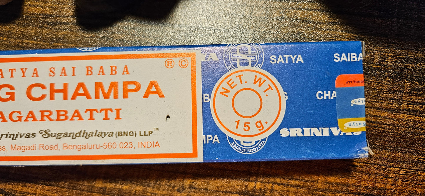 Nag Champa Incense Sticks pack of 12 sticks