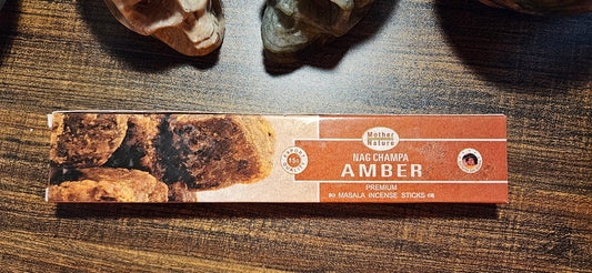 Amber Incense Sticks pack of 12 sticks