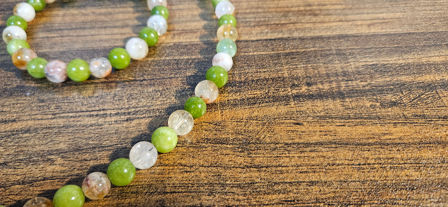 Citrine and Peridot jewelry set