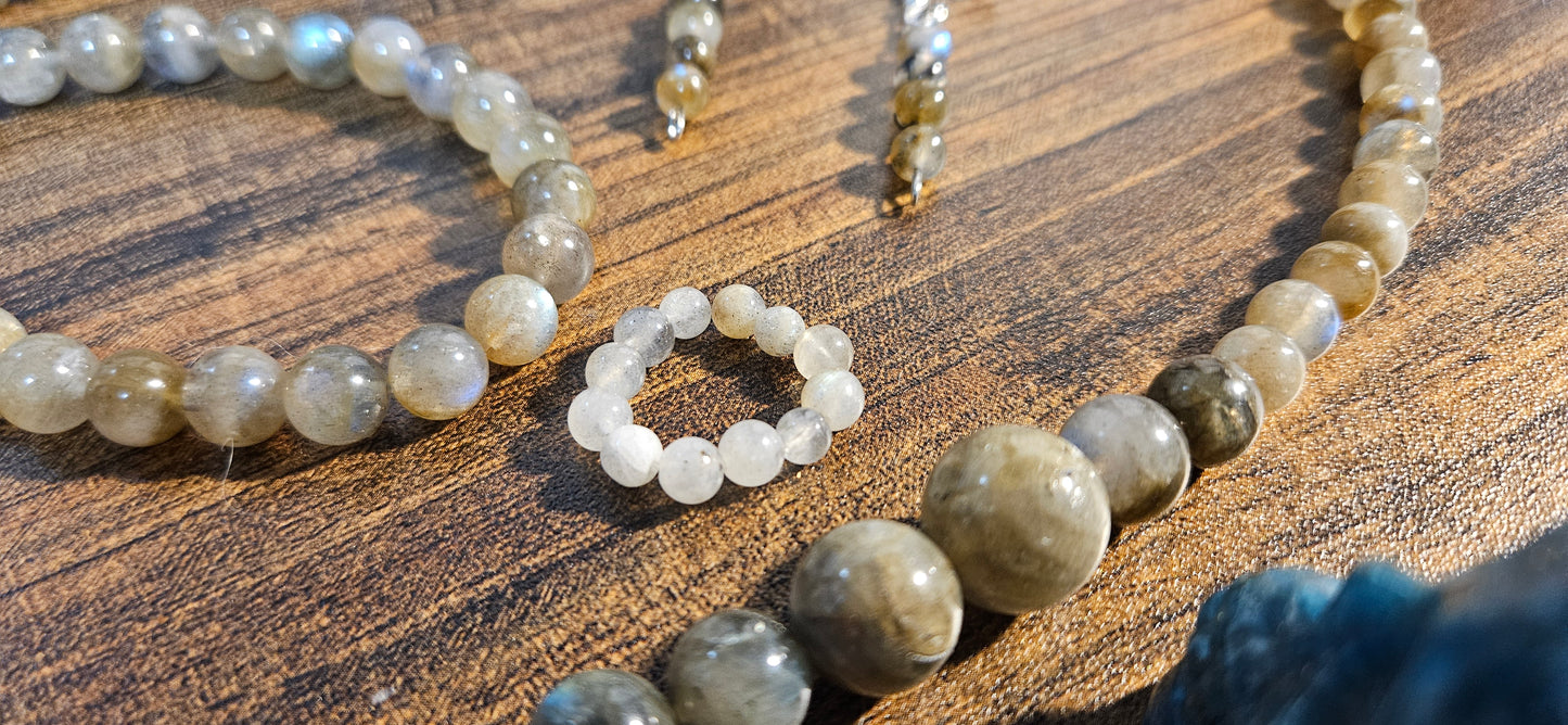 Labradorite jewelry set