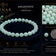 Amazonite 8mm Beaded Bracelet