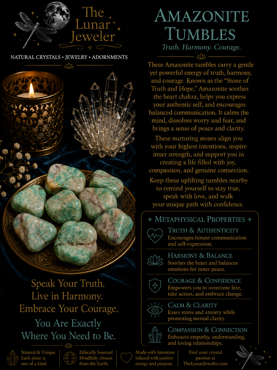 Natural Tumbled Crystals & Stones – Genuine Polished Gemstones