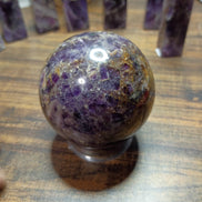 Natural Amethyst Crystal Sphere – Intuition, Calm & Spiritual Protection
