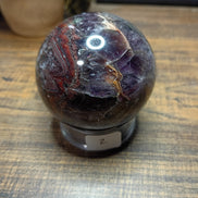 Natural Amethyst Crystal Sphere – Intuition, Calm & Spiritual Protection