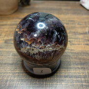 Natural Amethyst Crystal Sphere – Intuition, Calm & Spiritual Protection