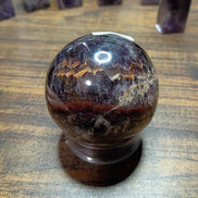 Natural Amethyst Crystal Sphere – Intuition, Calm & Spiritual Protection