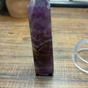 Natural Amethyst Crystal Tower – Intuition, Clarity & Spiritual Protection