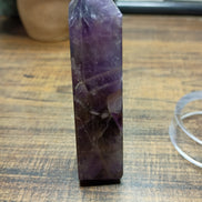 Natural Amethyst Crystal Tower – Intuition, Clarity & Spiritual Protection