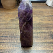 Natural Amethyst Crystal Tower – Intuition, Clarity & Spiritual Protection