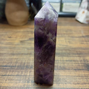 Natural Amethyst Crystal Tower – Intuition, Clarity & Spiritual Protection