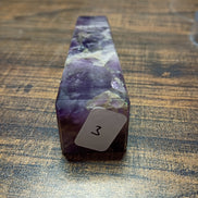 Natural Amethyst Crystal Tower – Intuition, Clarity & Spiritual Protection