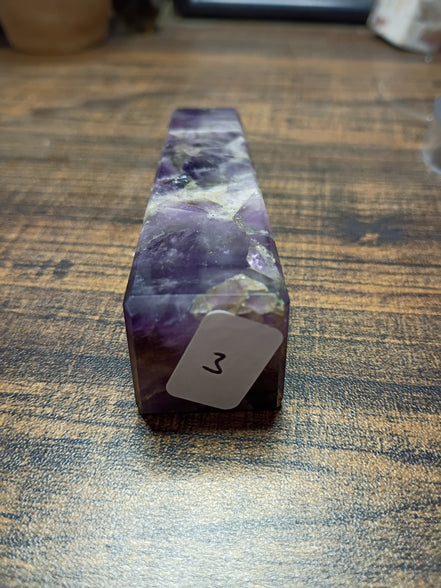 Natural Amethyst Crystal Tower – Intuition, Clarity & Spiritual Protection