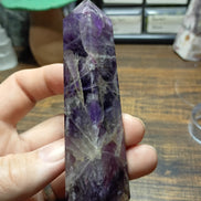 Natural Amethyst Crystal Tower – Intuition, Clarity & Spiritual Protection