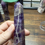 Natural Amethyst Crystal Tower – Intuition, Clarity & Spiritual Protection