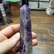 Natural Amethyst Crystal Tower – Intuition, Clarity & Spiritual Protection