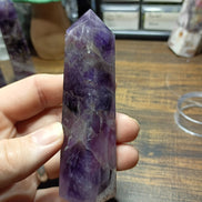 Natural Amethyst Crystal Tower – Intuition, Clarity & Spiritual Protection