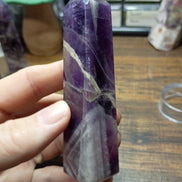 Natural Amethyst Crystal Tower – Intuition, Clarity & Spiritual Protection