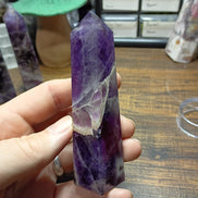 Natural Amethyst Crystal Tower – Intuition, Clarity & Spiritual Protection