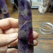 Natural Amethyst Crystal Tower – Intuition, Clarity & Spiritual Protection