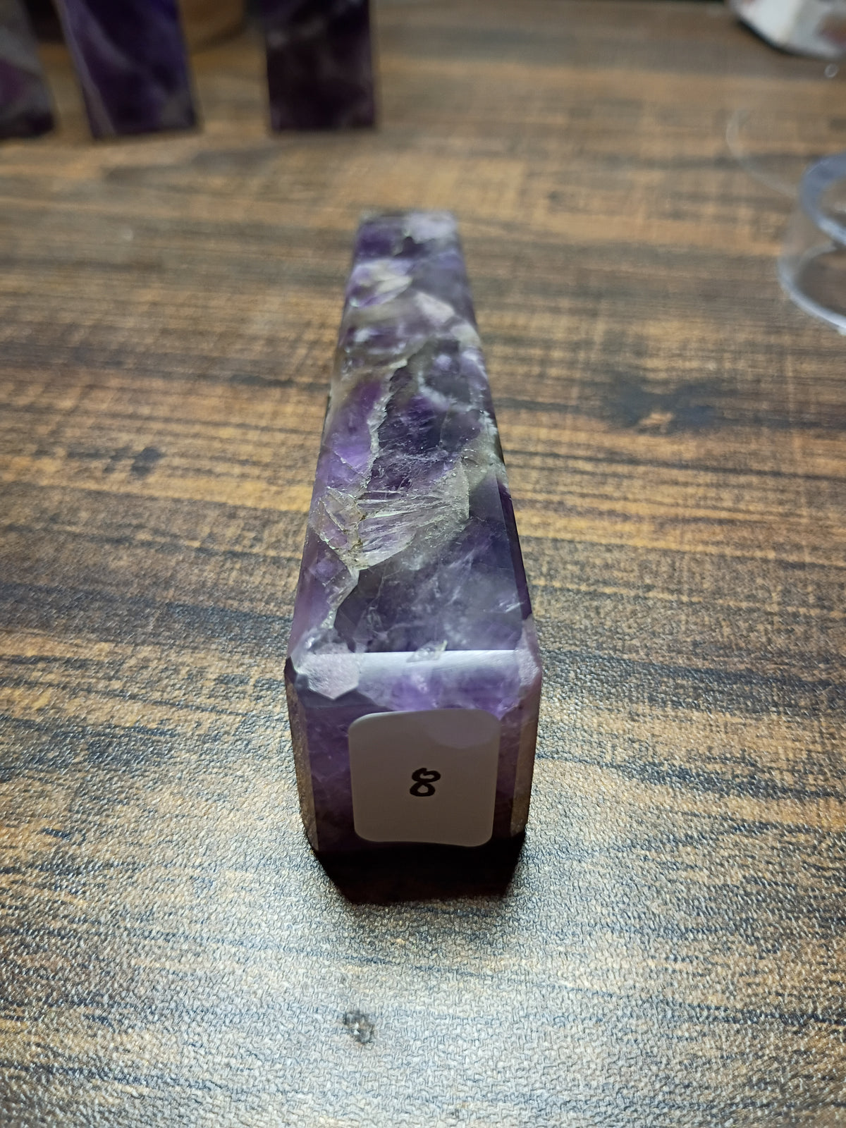 Natural Amethyst Crystal Tower – Intuition, Clarity & Spiritual Protection
