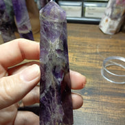 Natural Amethyst Crystal Tower – Intuition, Clarity & Spiritual Protection