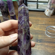 Natural Amethyst Crystal Tower – Intuition, Clarity & Spiritual Protection