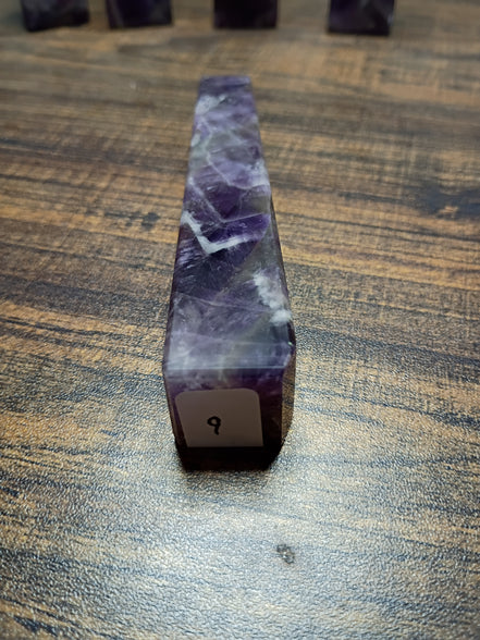Natural Amethyst Crystal Tower – Intuition, Clarity & Spiritual Protection