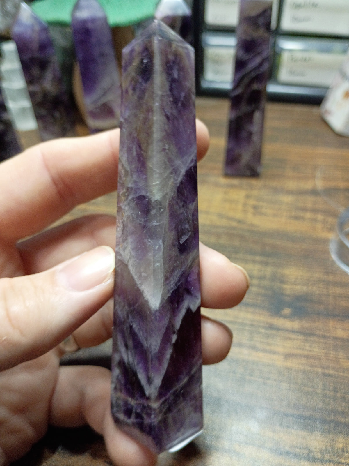 Natural Amethyst Crystal Tower – Intuition, Clarity & Spiritual Protection