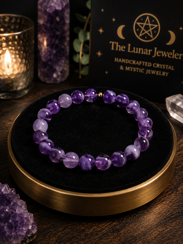 Amethyst Bracelet – 7.5" Elastic Bracelet