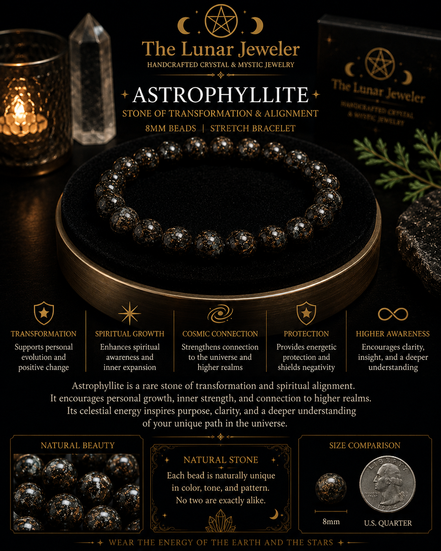 Astrophyllite Bracelet – 7.5" Elastic Bracelet