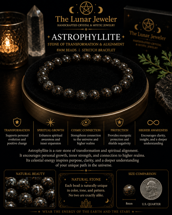 Astrophyllite Bracelet – 7.5" Elastic Bracelet
