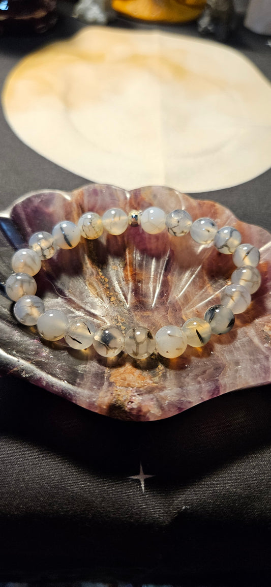Black Dragon Agate Bracelet