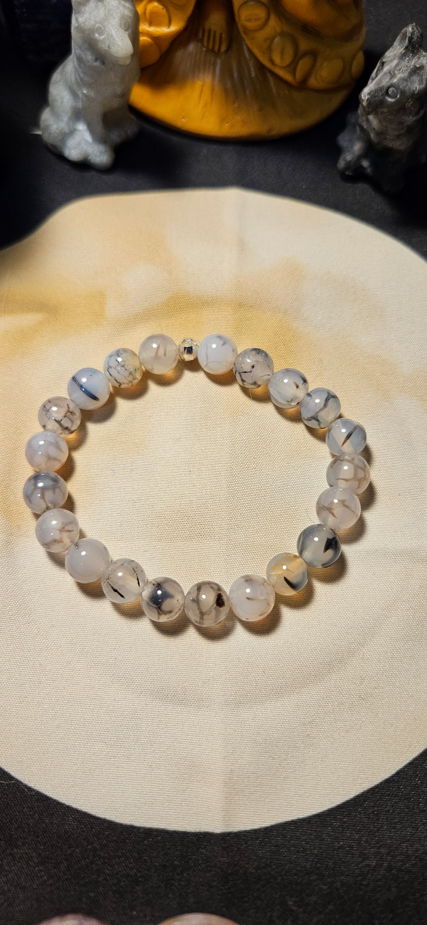 Black Dragon Agate Bracelet