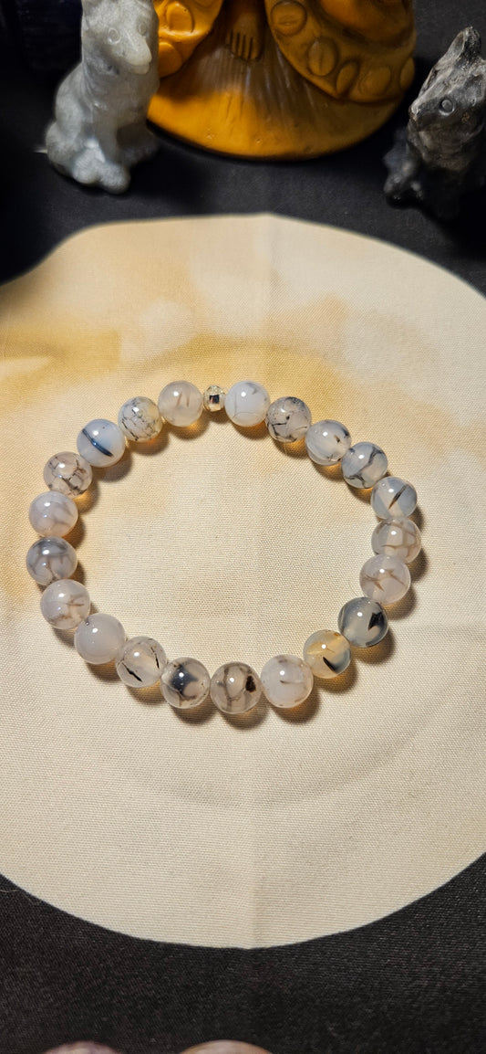 Black Dragon Agate Bracelet