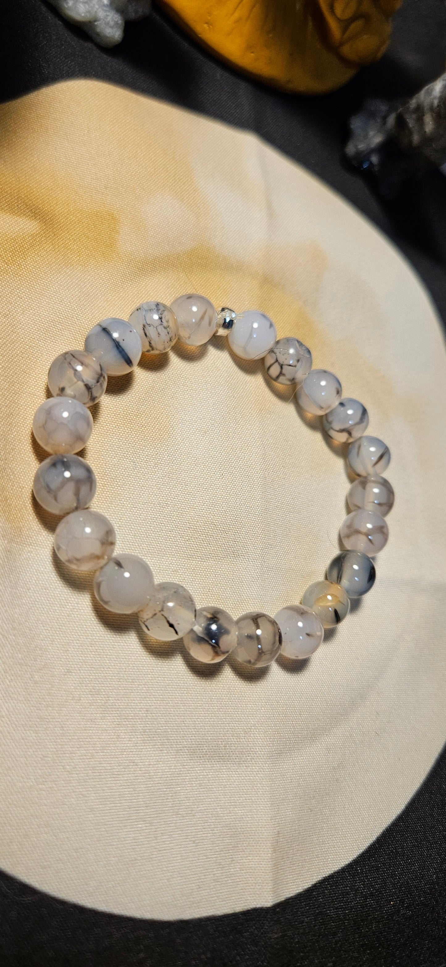 Black Dragon Agate Bracelet