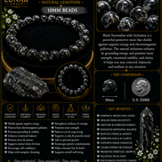 Black Tourmaline Bracelet – 7.5