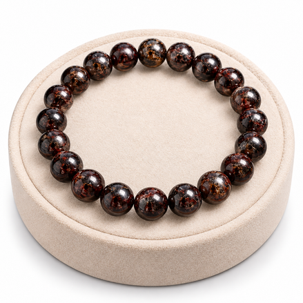 Black Tourmaline Bracelet – 7.5" Elastic Bracelet