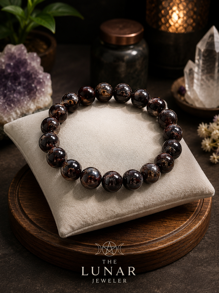 Black Tourmaline Bracelet – 7.5" Elastic Bracelet