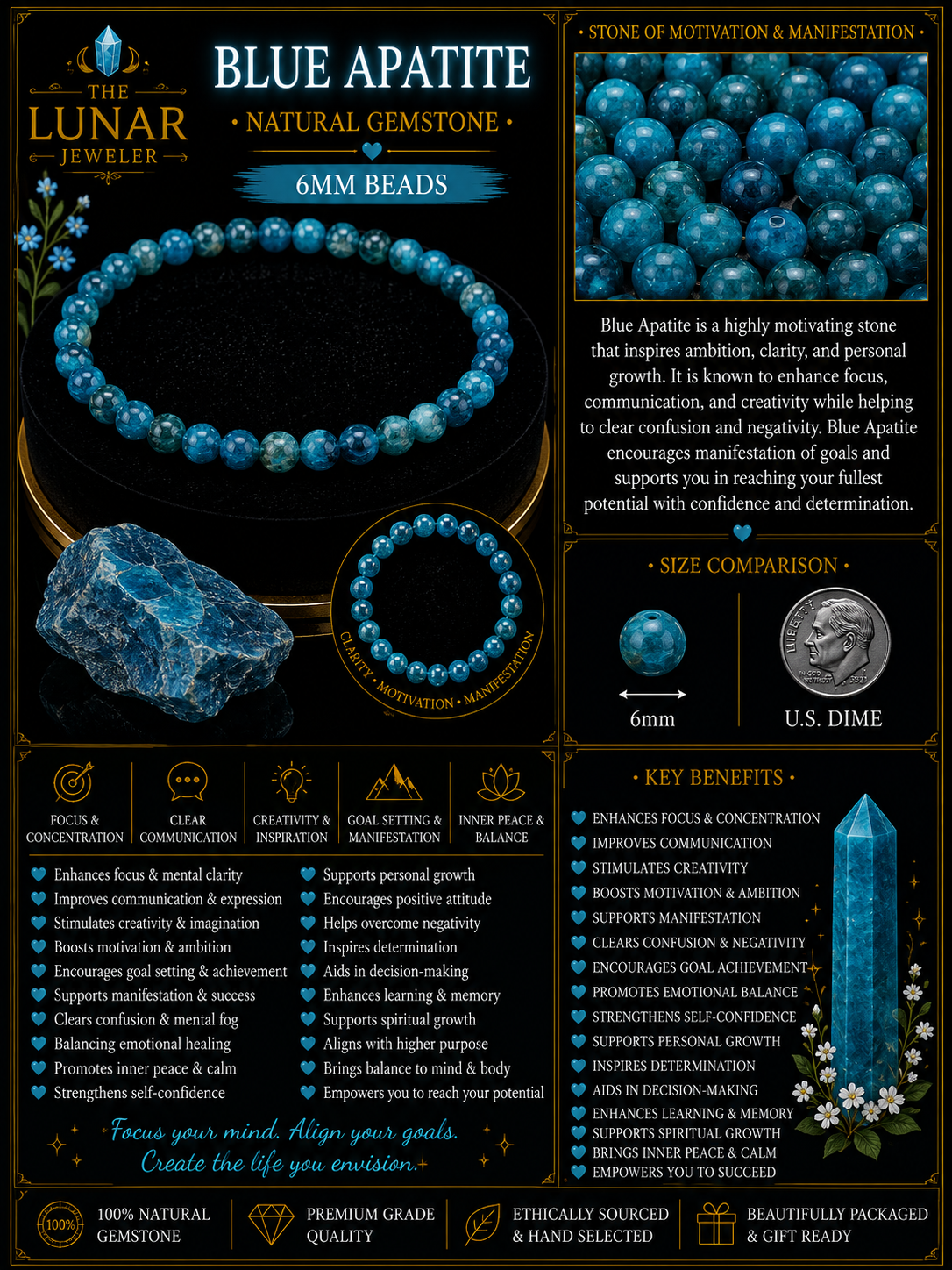 Blue Apatite Bracelet – 7.5