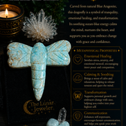 Hand-Carved Crystal Dragonfly – Natural Gemstone Dragonfly Carving