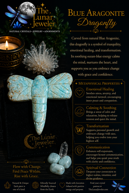 Hand-Carved Crystal Dragonfly – Natural Gemstone Dragonfly Carving