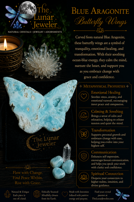 Hand-Carved Butterfly Wings – Natural Crystal & Gemstone Wing Carvings