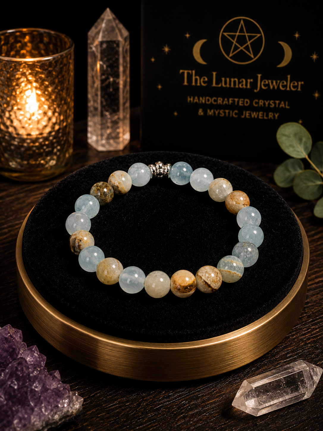 Blue Calcite Bracelet – 7.5