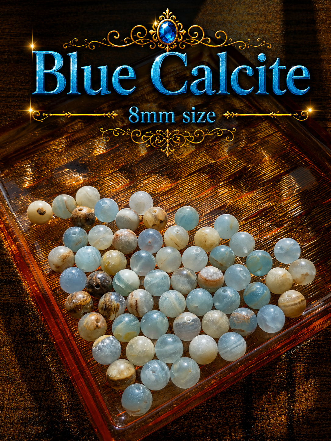 Blue Calcite Bracelet – 7.5