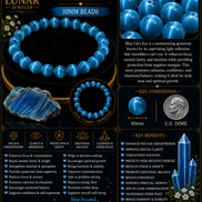 Blue Cat's Eye Bracelet – 7.5